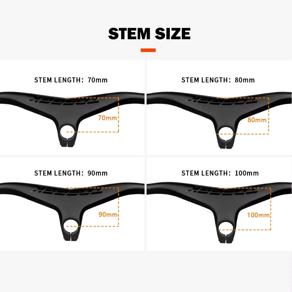 Carbon UD Matte Mountain Bicycle Handlebar MTB Handlebars And Stem 28.6mm-17Degree Carbon Integrated Handlebar