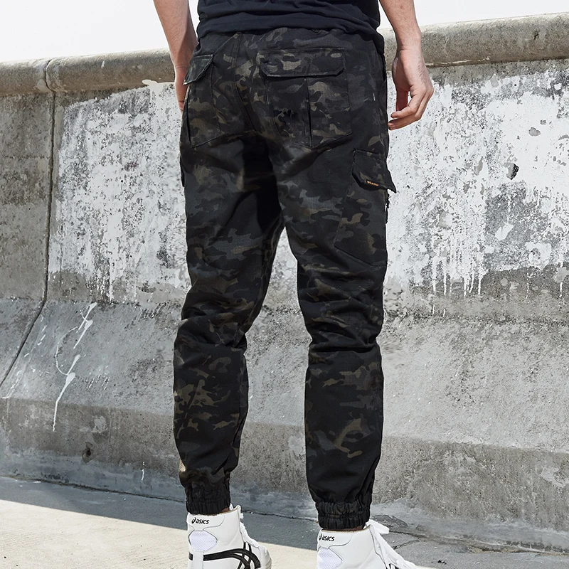
S.archon brand casual loose large size nine points wild camouflage tactical pants for men in Spring&Summer 