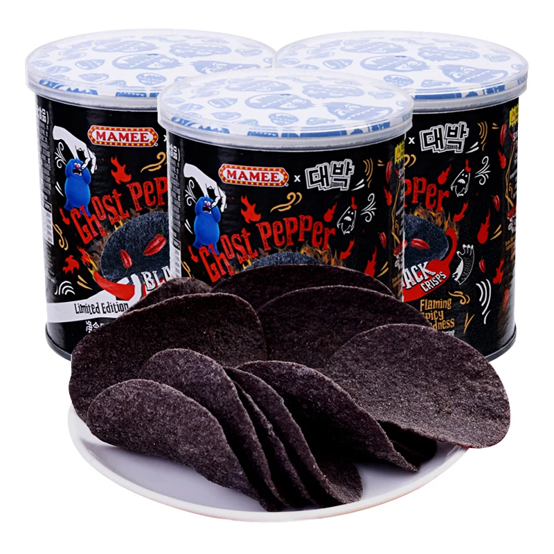 Imported from Malaysia famous potato chips Ghost pepper limited edition 45g flaming spicy madness