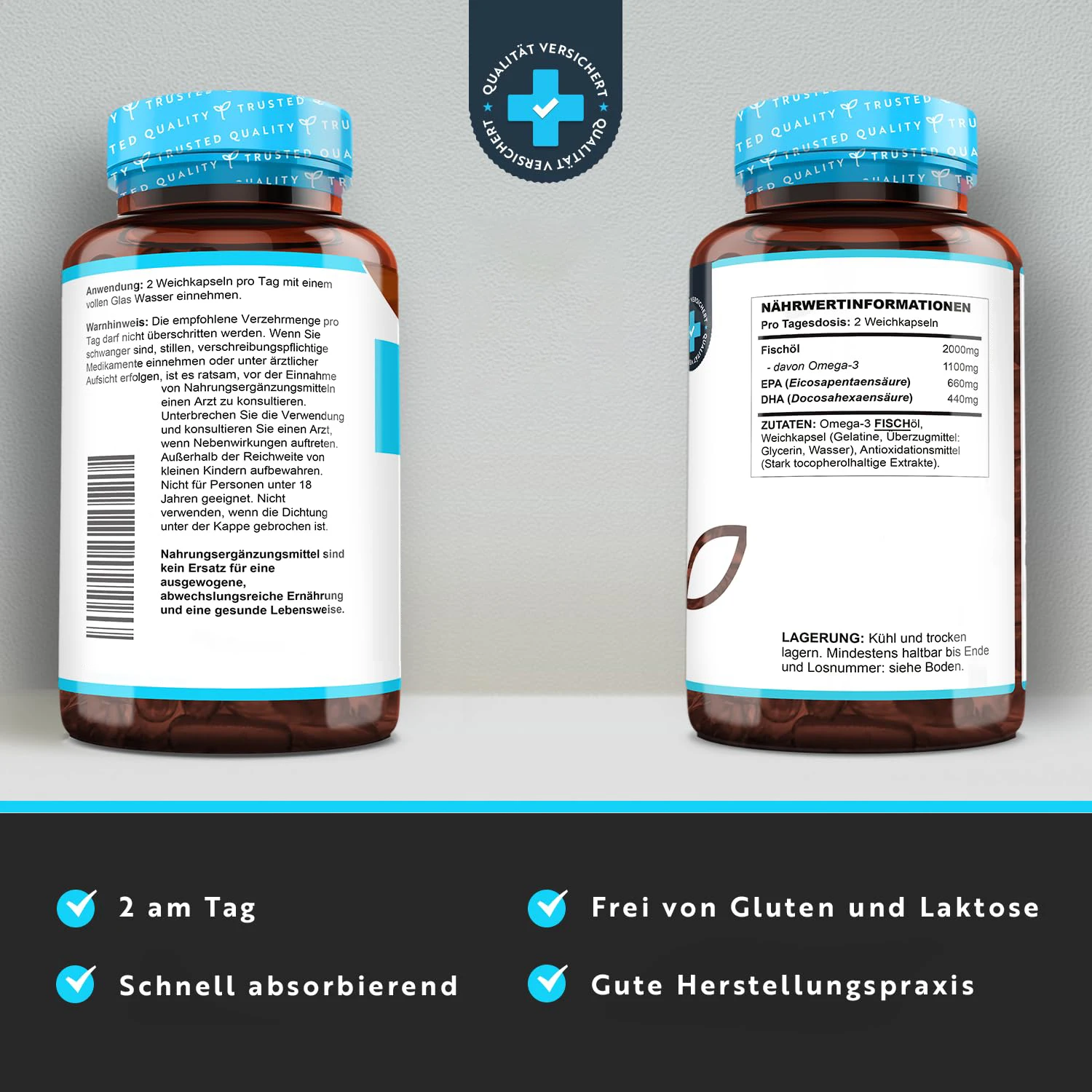 OEM Omega 3 200 Mg Fish Oil 660 mg EPA and 440 mg DHA Pure Fish Oil Soft Gels 240 Soft Gels for Adults