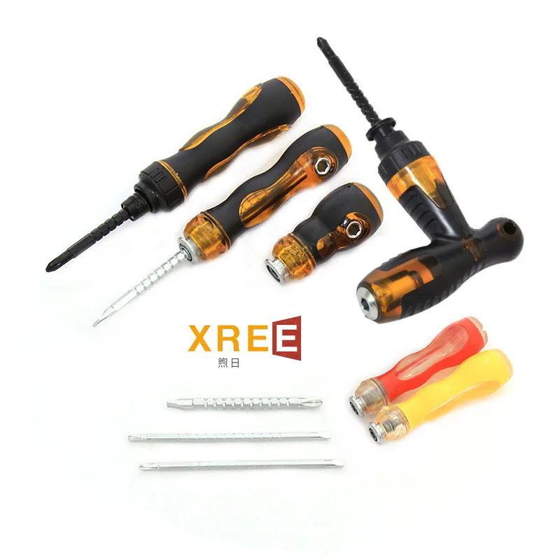 Отвертка с трещоткой двойного назначения