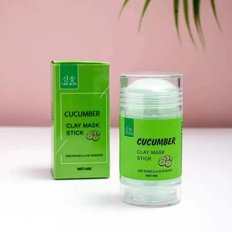 BMCS OEM 10 Types Deep Cleansing Clay Facial Mask Purple Eggplant Mud Mask Stick Green Tea Mask Stick