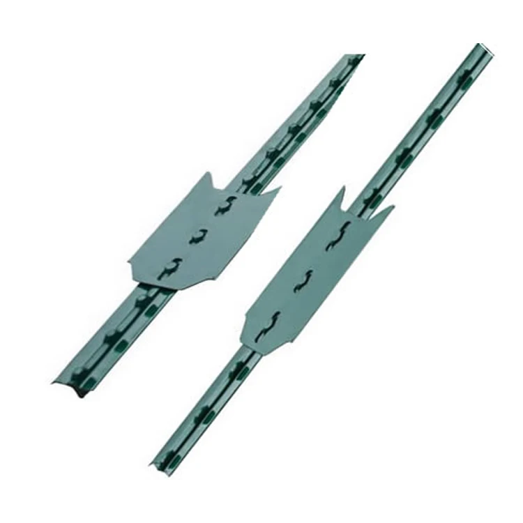 American hot sale garden powder coated metal t post heavy duty farm fence steel studded 6 ft t-post