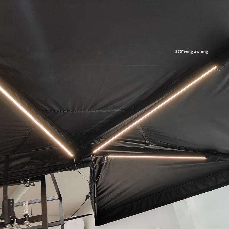 Glamping Outdoor Camping Roof Rack Awning Lightest Freestanding 270 Degree Awning Litewing Awning