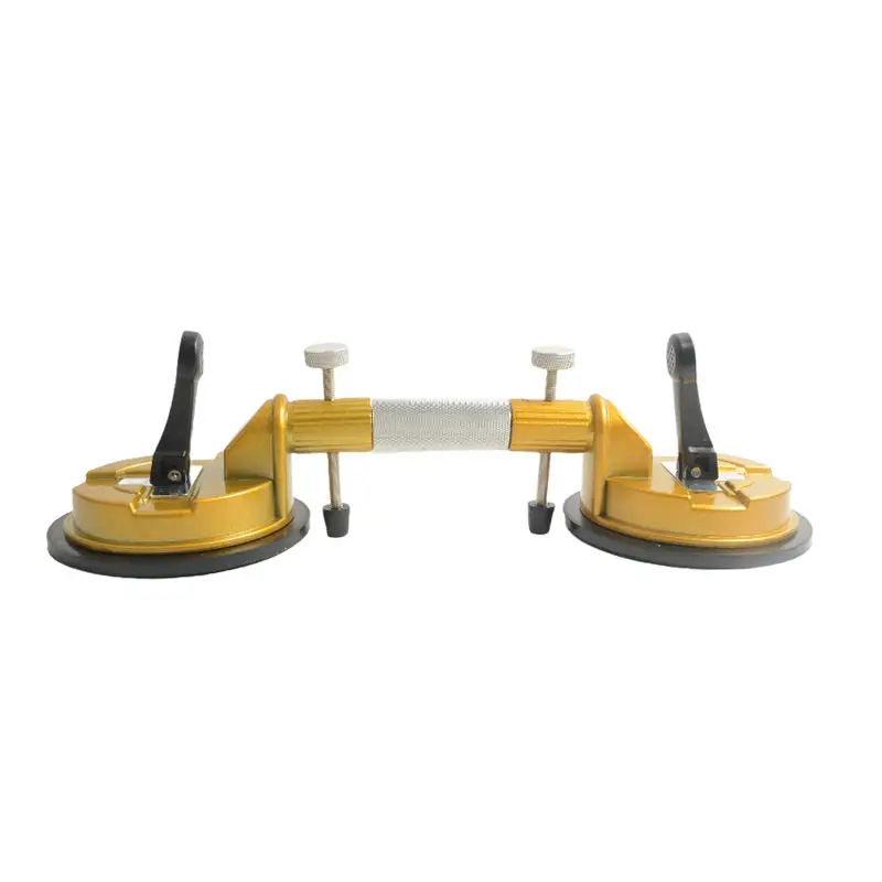Double Handle Suction Cup 2 Heads Adjustable Suction Lifter for Stone Ceramic Tile Glass Sucker Plate