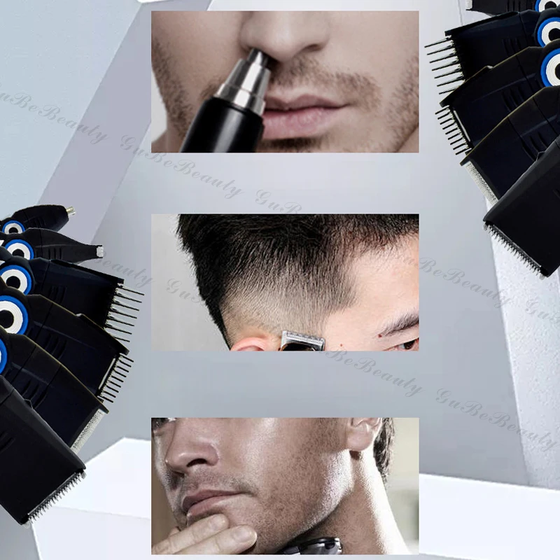 Gubebeauty AMZ hot professional electric hair trimmer hair cutting machine 6 in 1 man hair trimmer set for homeuse salon with CE