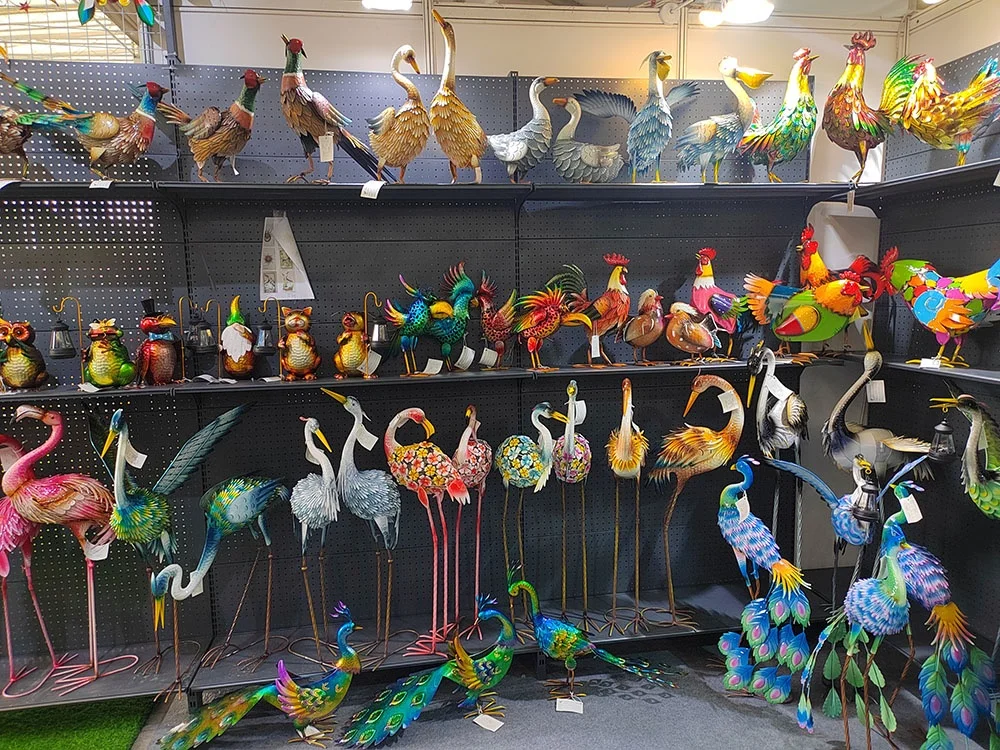 Garden Metal Pelican Statues Sculpture Yard Art Coastal Ocean Bird Decor  Lawn Porch Patio Ornament