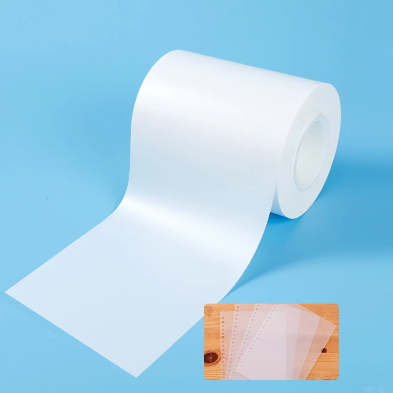 white PET sequinpolyseter price mylar package  diffuser film transparent for Adhesive tape, printed posters, hang tags, labels
