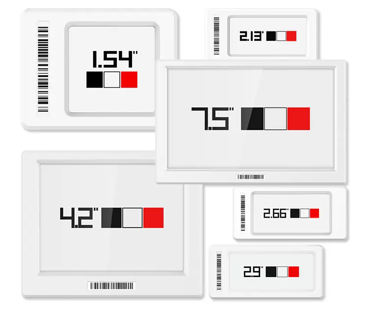 NFC ESL Система электроусилителя руля 1,5 дюймов 2,13 дюймов 2,6 дюймов 2,9 дюймов 4,2 дюймов 7,5 дюймов цифровой ценники Epaper электронная полка эикеточная