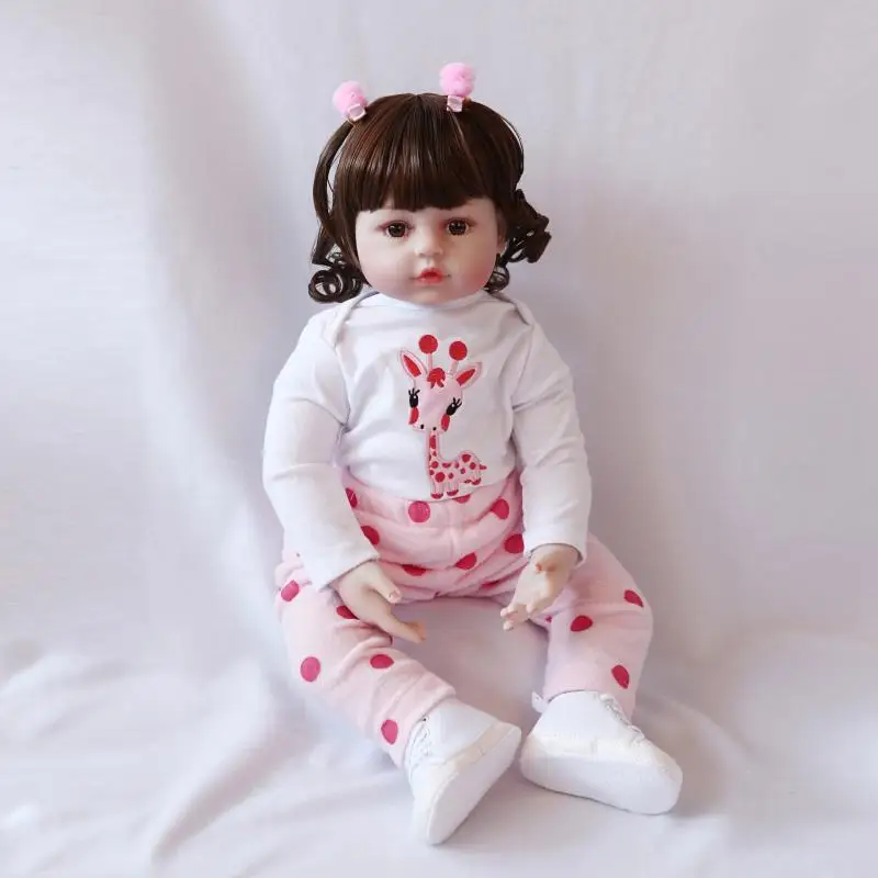 New Silicone Soft Vinyl Doll Arms Legs Lifelike Girls 18INCH Toys Dolls 46cm Real Baby Dolls