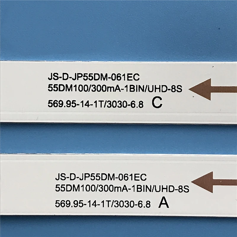 RS-1260 9 Pcs/Lot LED Backlight 6 Lamps for 55 Inch TV JS-D-JP55DM-A62EC JS-D-JP55DM-C61EC 55DM1000/300MA