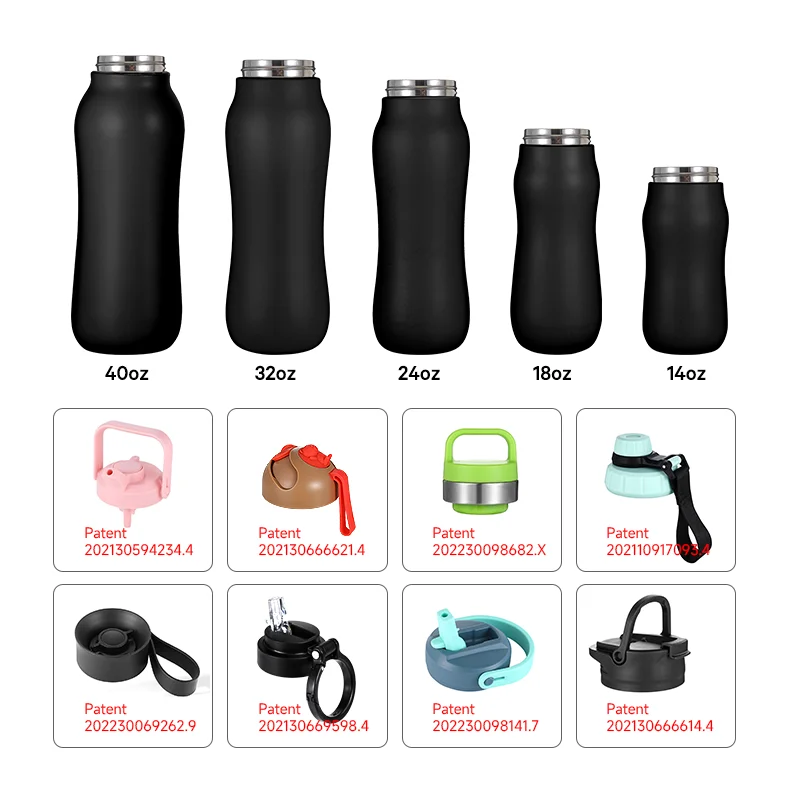 ODM 24oz Gourd Shape Custom Drink Bottle Vacuum Flask Stainless Steel Water Bottle With Custom Color And Lid