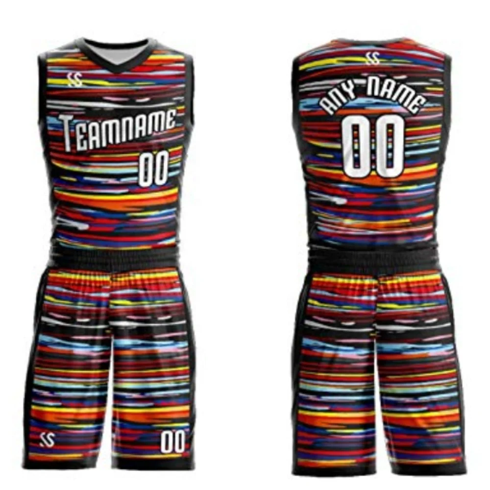 Kids Basketball Jersey Sets Uniforms kits Child Boys Girls Sports clothing Breathable Youth Training basketball jerseys shorts