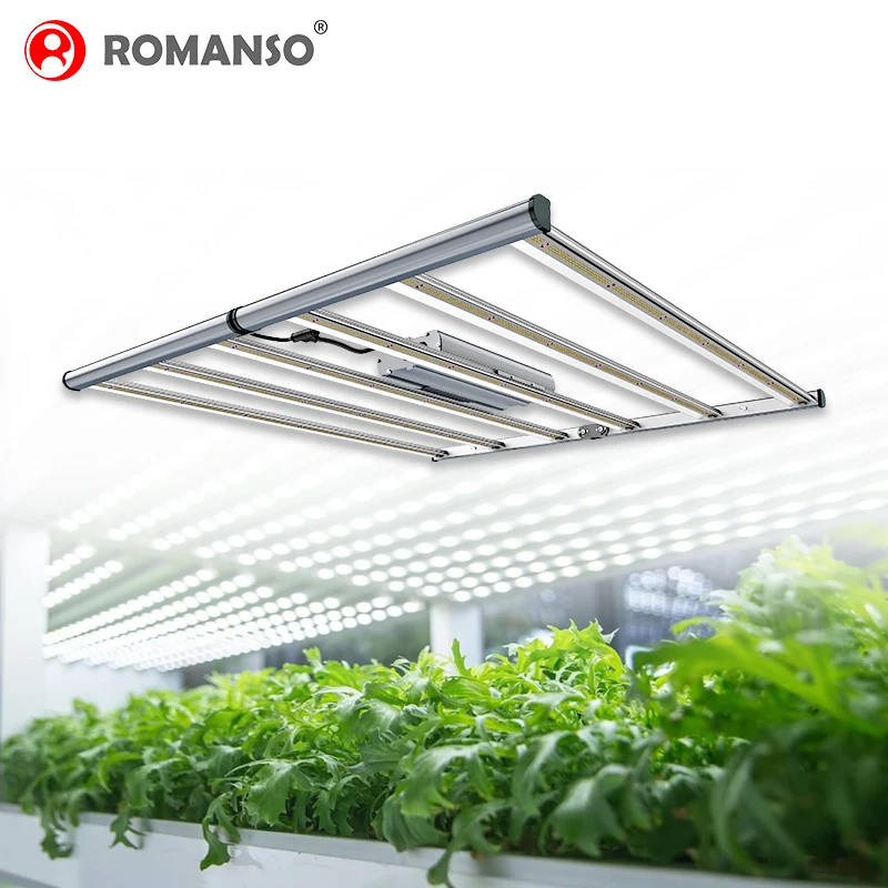 Romanso LED Grow Light High Power 1000 Watt 1200W 1500W IP65 Waterproof Foldable Dimmable Full Spectrum LED Plants Grow Lamp