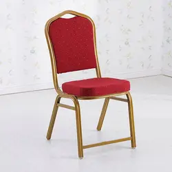 Factory Cheap Hall Wedding Hotel Metal Chairs Cushion Hotel Wedding Banquet Chair