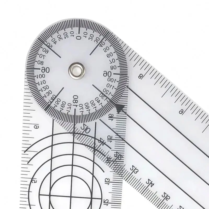 360 Degree Goniometer Angle Medical Spinal Angle Ruler Protractor Angle finder Measuring Tool
