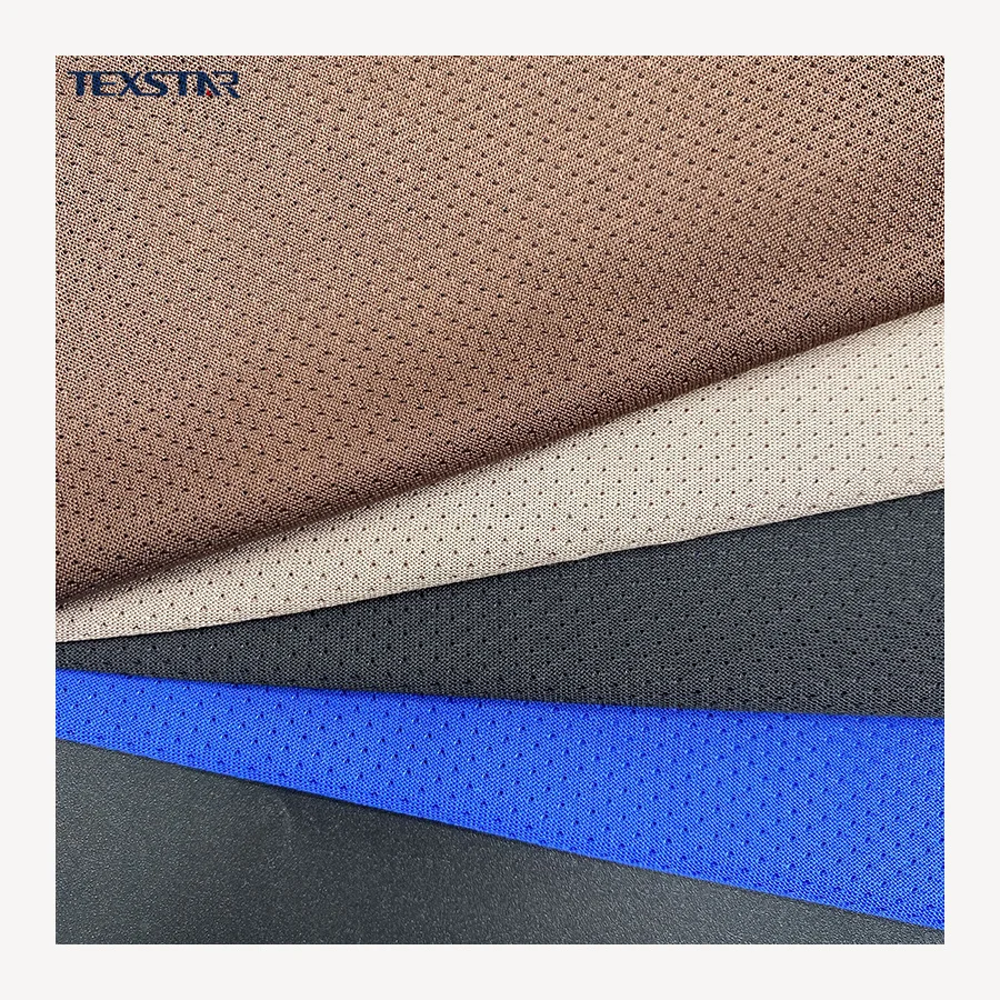 Jacquard Mesh Breathable 100 Polyester Fabric for Sportswear Lining