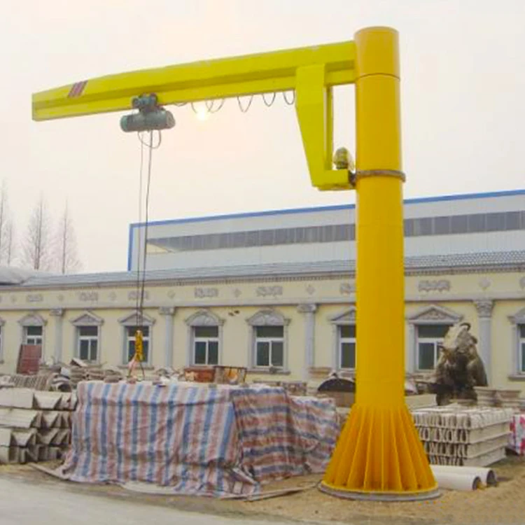 360 degree rotating floor mounted pillar hoist small jib crane 500kg 1ton