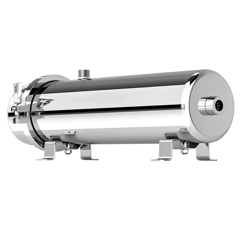 Stainless Steel Large Flow Whole House Water Purifier 8000L/H Manual PVDF Ultrafiltration Membrane Filter 0.01 Micron Washable