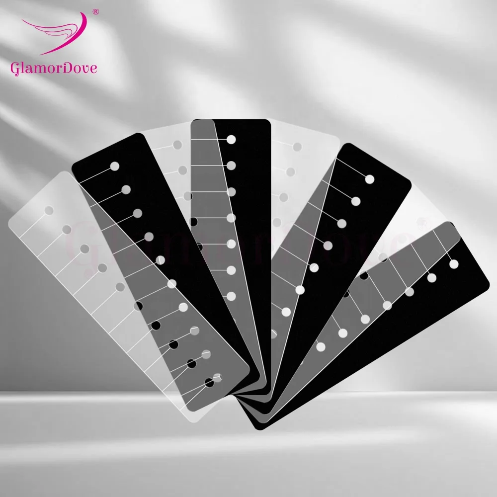 Multi Holes Heat Shield Guards for Hair Extension, Fusion Keratin Glue Protector Shield Spacers Templates for Extensions Bonding