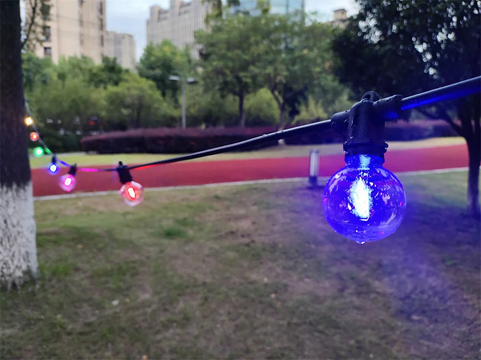 G40 Globe Patio Lights Waterproof IP65 Injection Connectable string lights