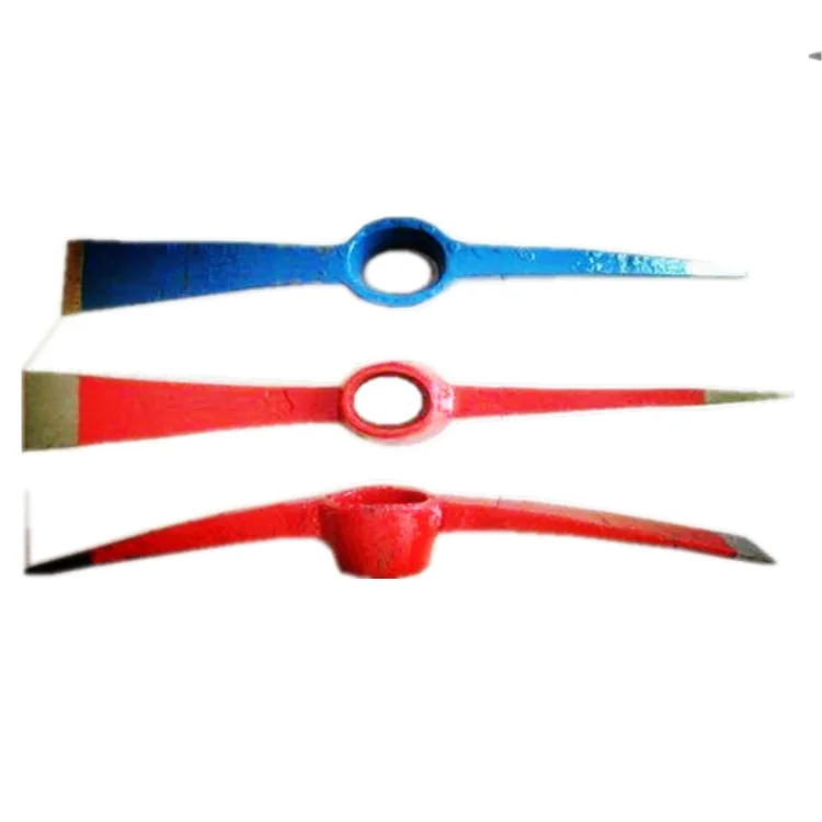 Selling well P402  pickaxe carbon steel pickaxe head China farming tools forged agricultural pickaxe