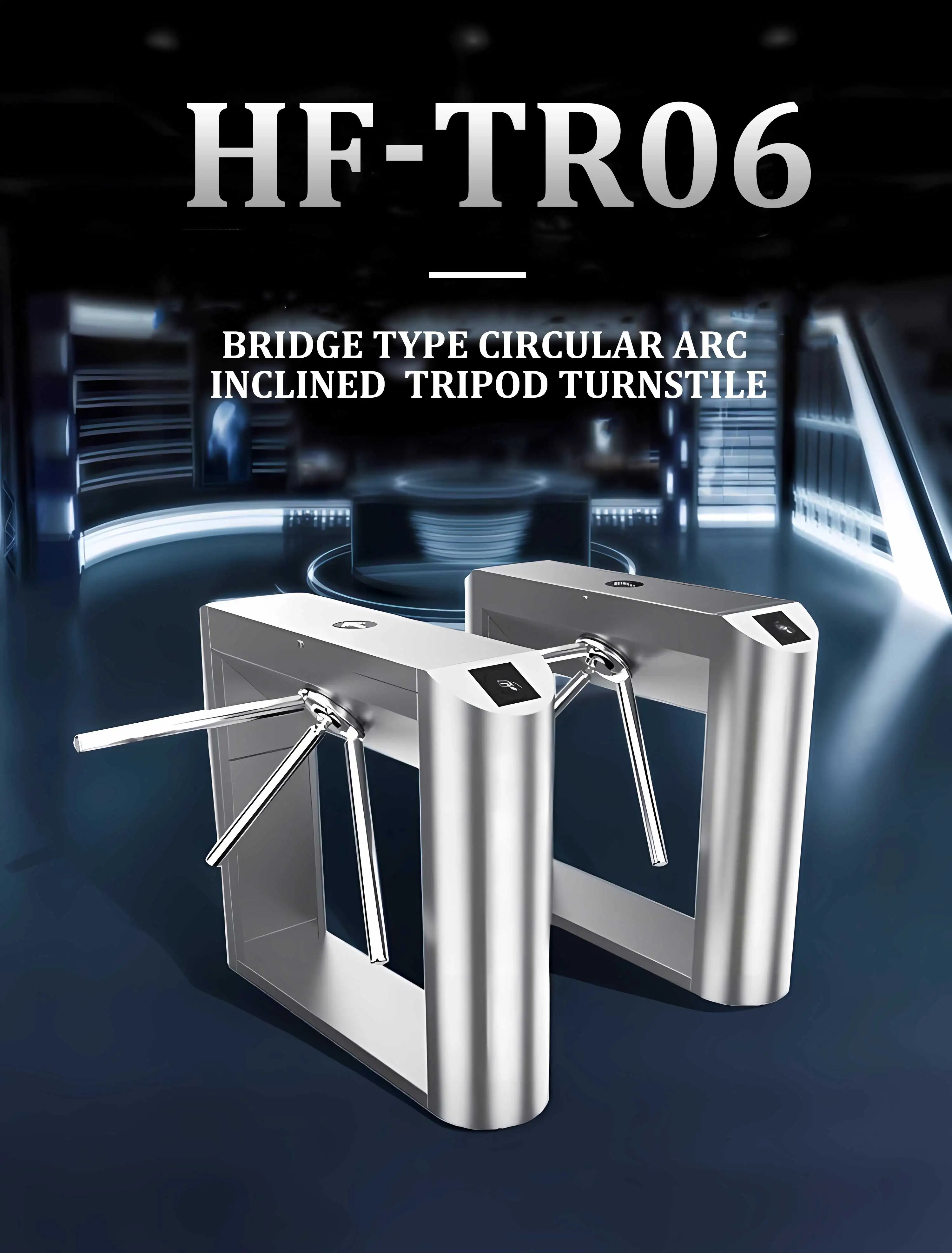 HFSecurity TR06 Seamless Entry and Exit with Our Cutting-Edge Tripod Turnstile - Built for Modern Security Needs