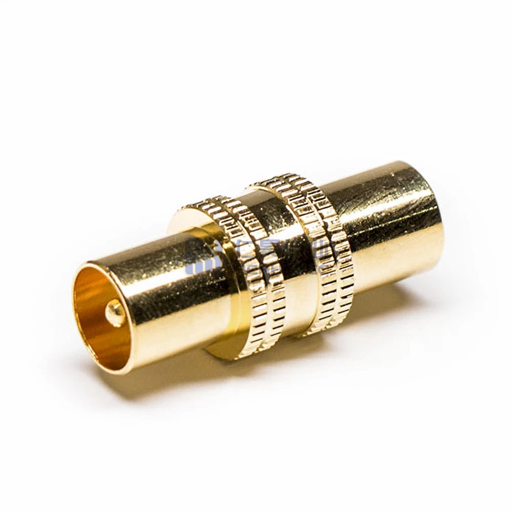 Gold Plated Adapter For Connector Straight PAL Male to PAL Male for TV Antenna