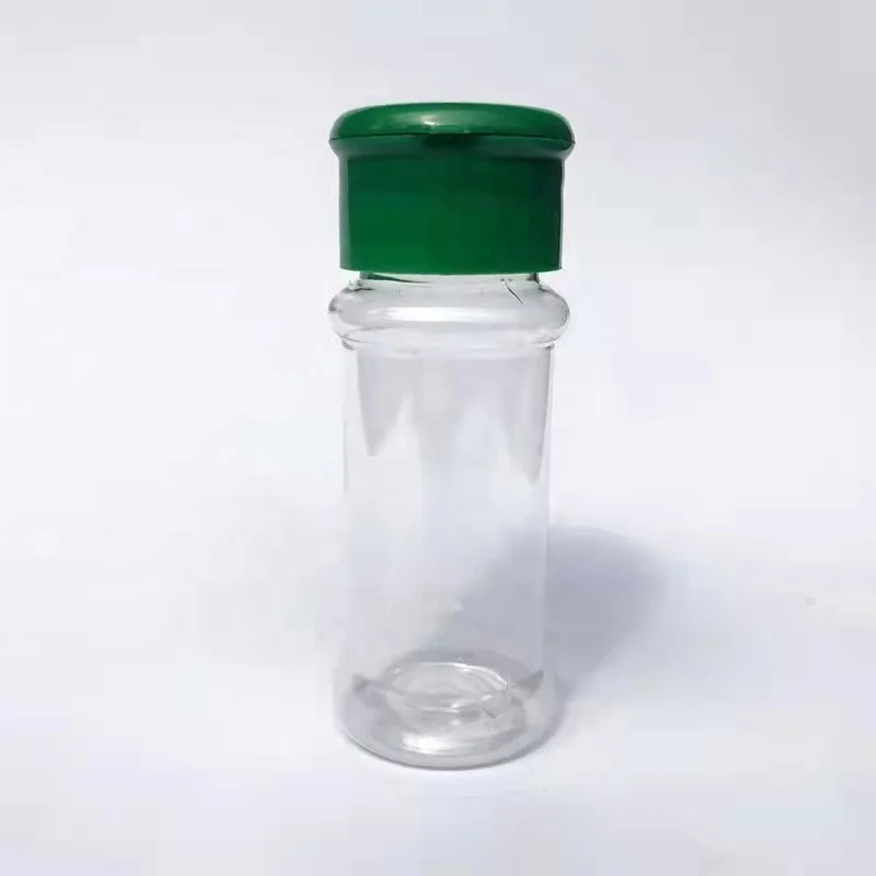 100ml pet round pepper bottle plastic seasoning bottle plastic can with flip cover