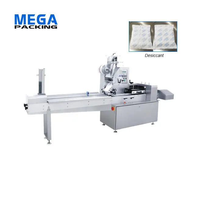 Full servo horizontal automatic pouch bread biscuit food packing machine pillow