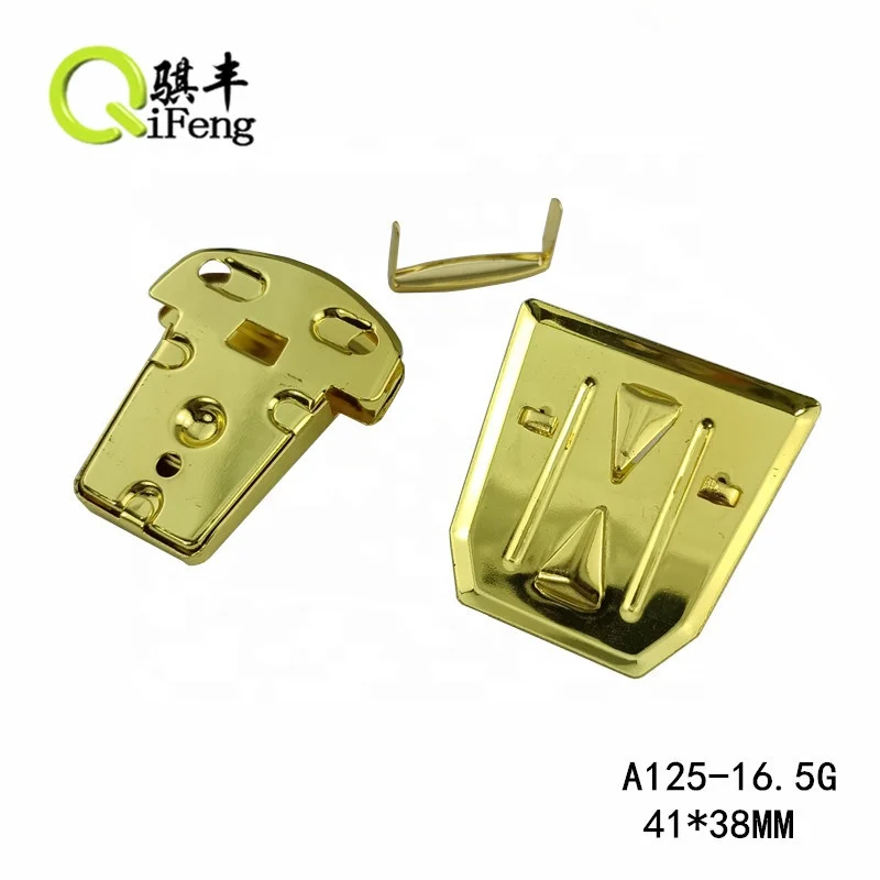 QIFENG  factory Metal Buckle Lock Hardware For Bags Shoulder Handbag DIY Craft Turn Locks Clasp Bag Locks