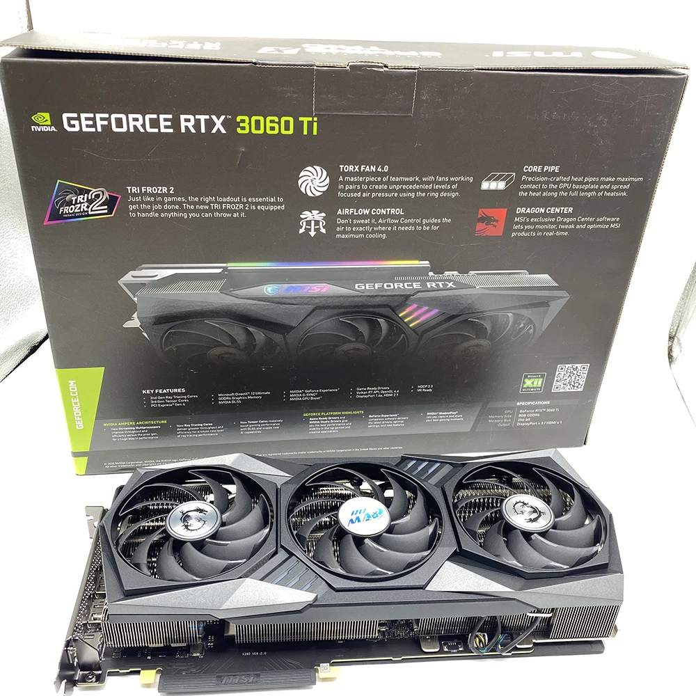  Nvidia Geforece RTX 3060ti мастер 24 г игровая видеокарта с ГБ GDDR6X Поддержка карт памяти 2-way NVIDIA товарными знаками