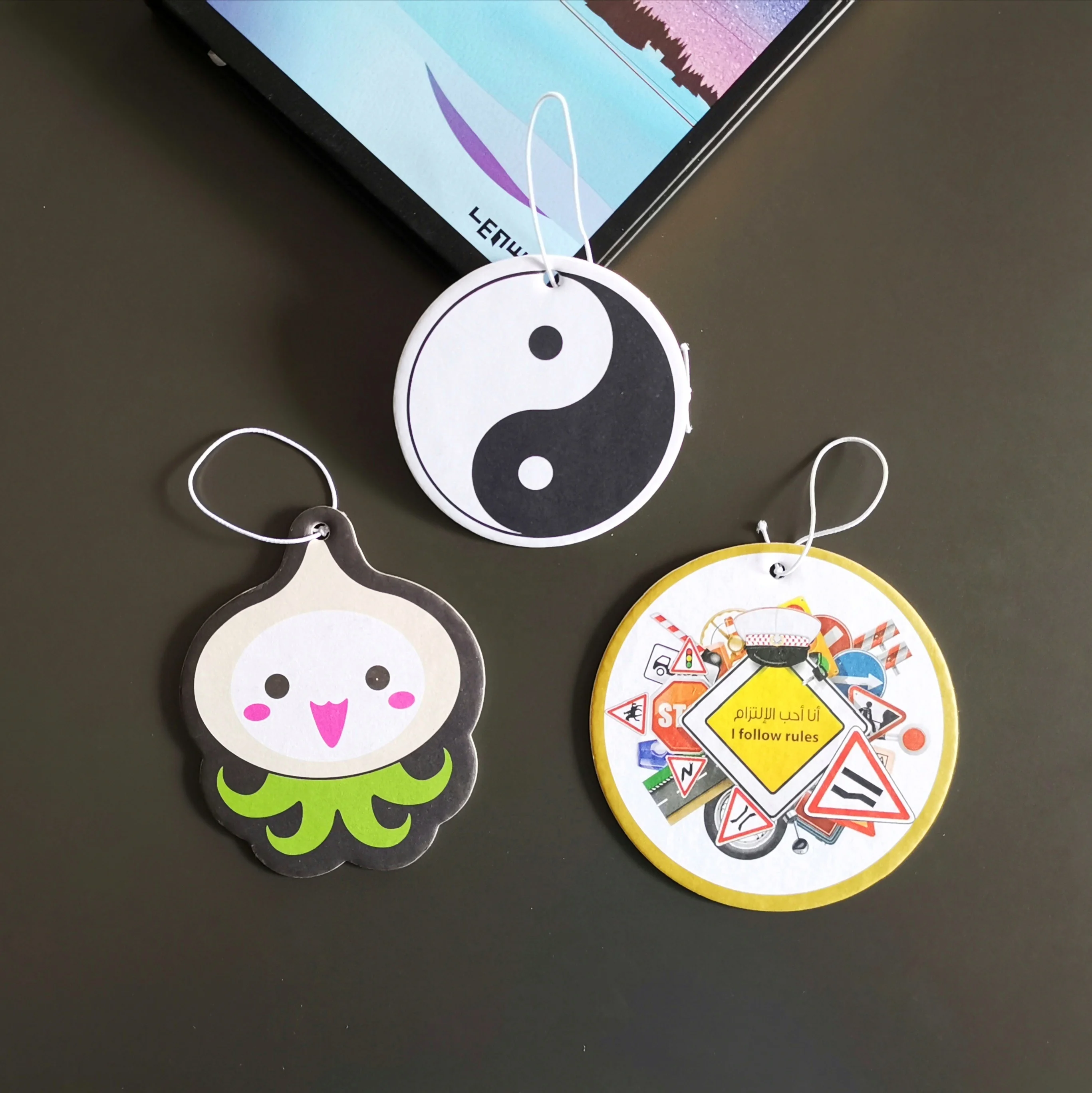 customize design designer air freshener wholesale air freshener aroma car perfume,luxury best quality  hanging paper car air