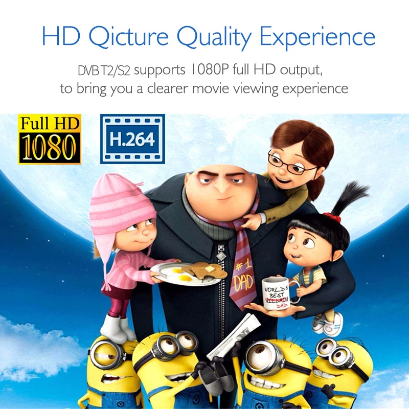 Wholesale Satellite Tv Receiver Combo DVB S2+T2 Digital Box Full HD 1080P