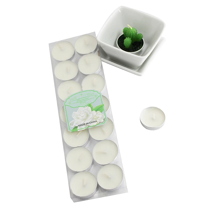 6g 2hrs Wholesale High Quality Unscented Paraffin Tea Light Color Tea Candles