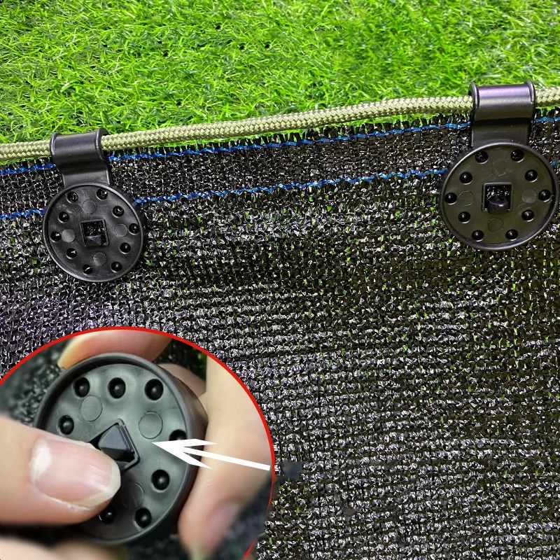 Shade Cloth Heavy Duty Lock Grip Shade Cloth Fix Plastic Clamp Premium Tarp Clips Fence Fabric Clips For Greenhouse Outdoor Net