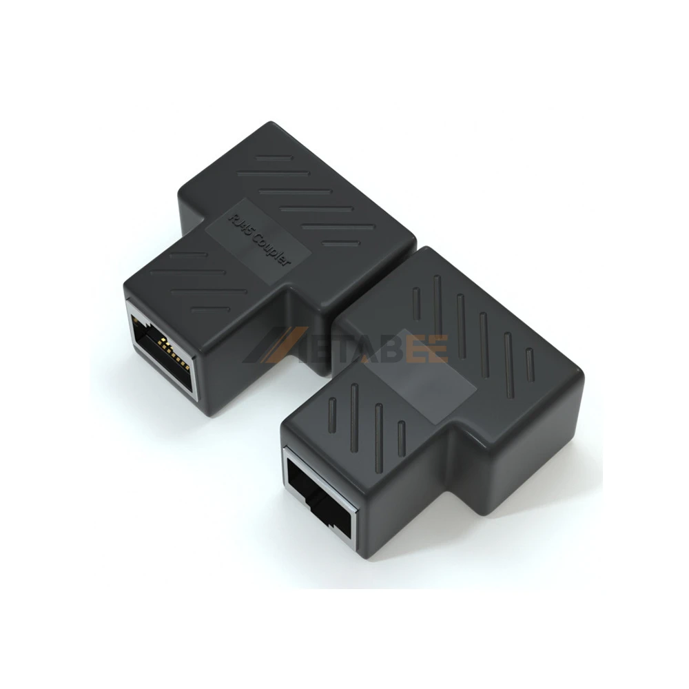Cat6 Ethernet Network Splitter Female to Female Cable RJ45 Coupler Inline Keystone Extender Connector Adapter 1 to 2 8P8C DC