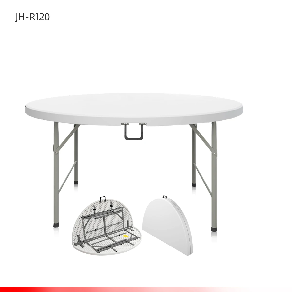 Cheap wholesale 5ft white 180 cm events plastic 10 seater garden 60 People inch round folding table 6ft