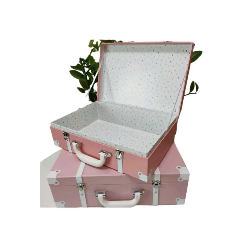 Paperboard Paper Type gift box toy suitcase boxes children cardboard suitcase