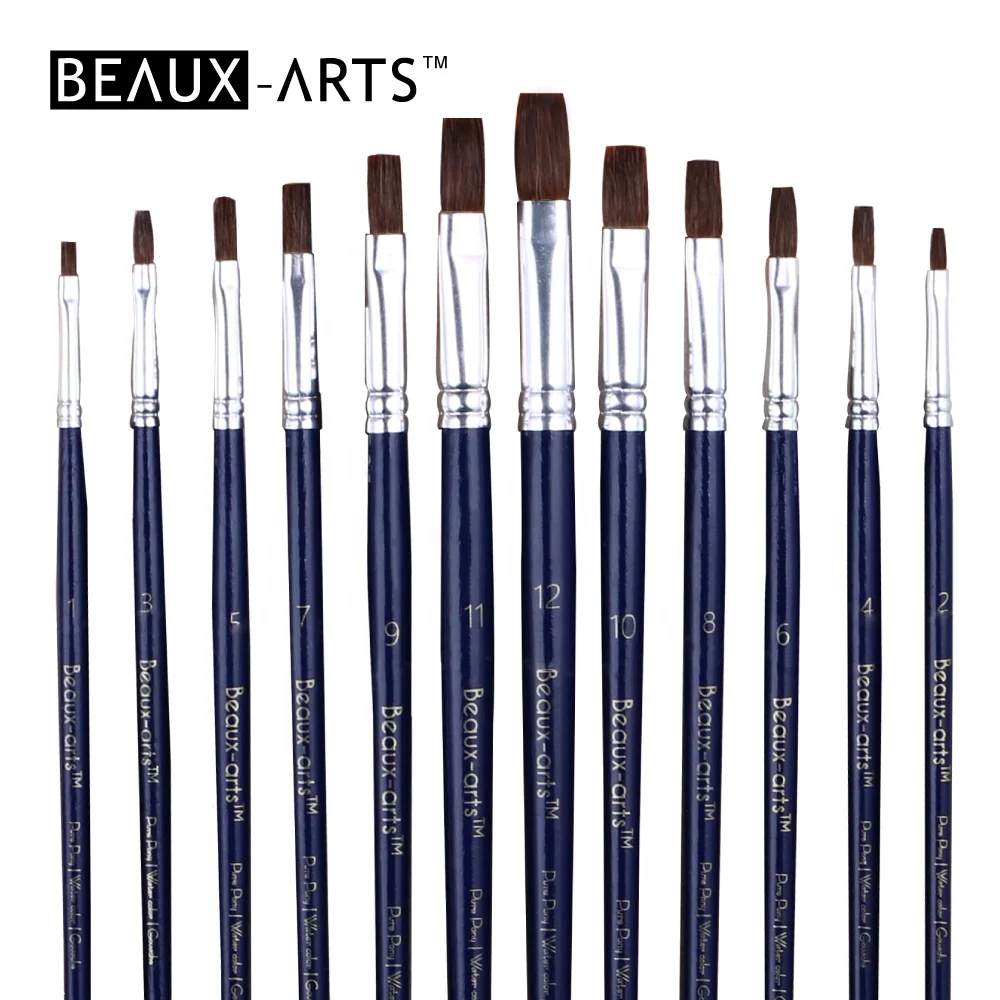 Pony Hair Watercolor Paint Brushes Watercolor Acrylic Artist Brush Set Gouache Painting