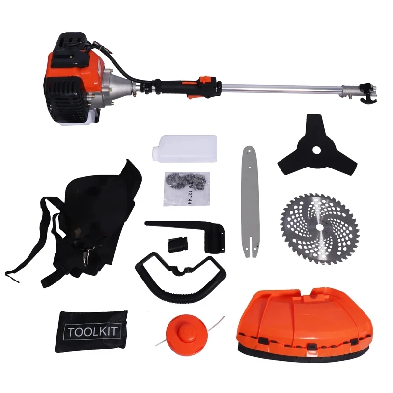 Top-ranking 4 in 1 Multi-Functional Tools Set Brush Cutter  Grass Trimmer  Parkside Branch Hedge Cutting Long Pole Adjustable