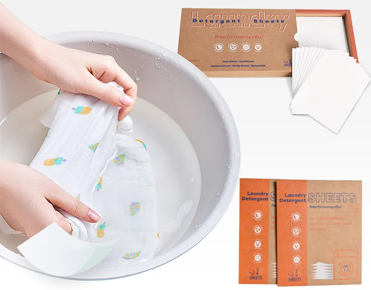 Laundry Tablets Detergent Washing Powder Strips Sheets Laundry Product