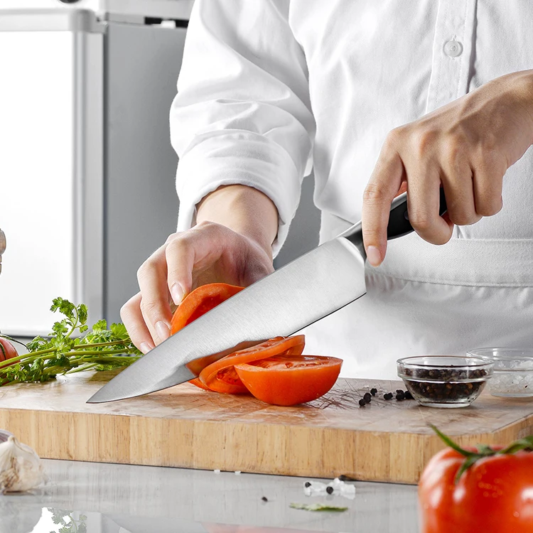 Professional Stainless Steel Kitchen Chef Knife Set Kitchen Chef Slicing Bread Boning Paring Utility Knives Set PP Handle