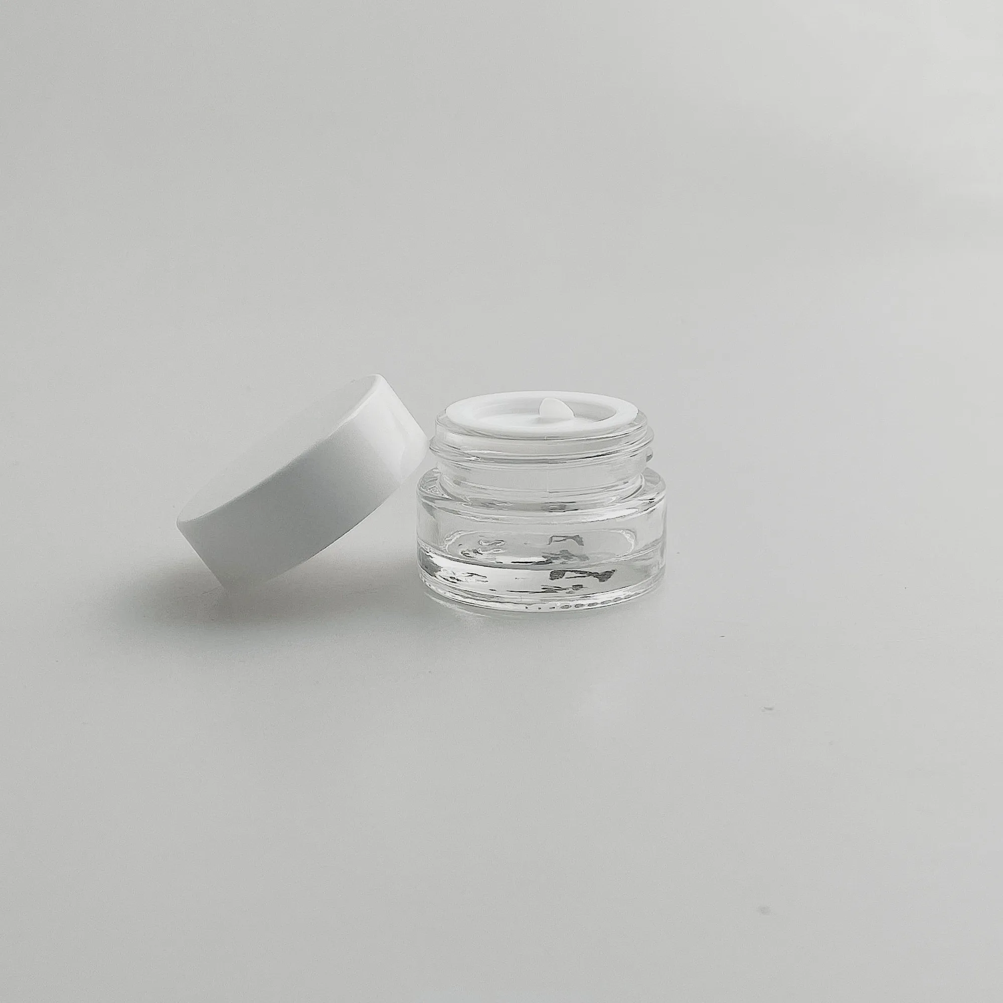 lead the industry glass cream jar 5g 15g 50g glass cream jar glass packaging cosmetic jar refill