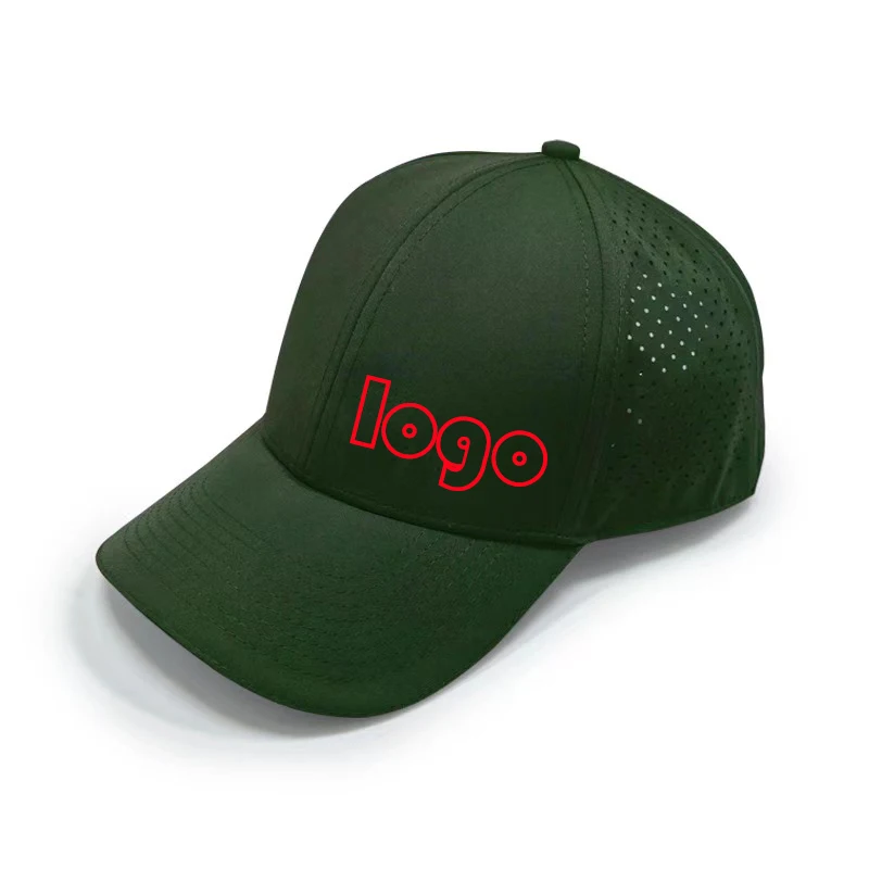 Custom Logo Golf Caps 6-Panel Checked Pattern Twill Fabric Many Color Baseball Caps with Contrasting Color Lace Snapback Style