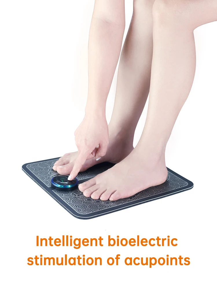 Electric Ems Foot Massager Accessories Pulse Pad Usb Rechargeable Mat Ems Foot Massager With Remote Pads