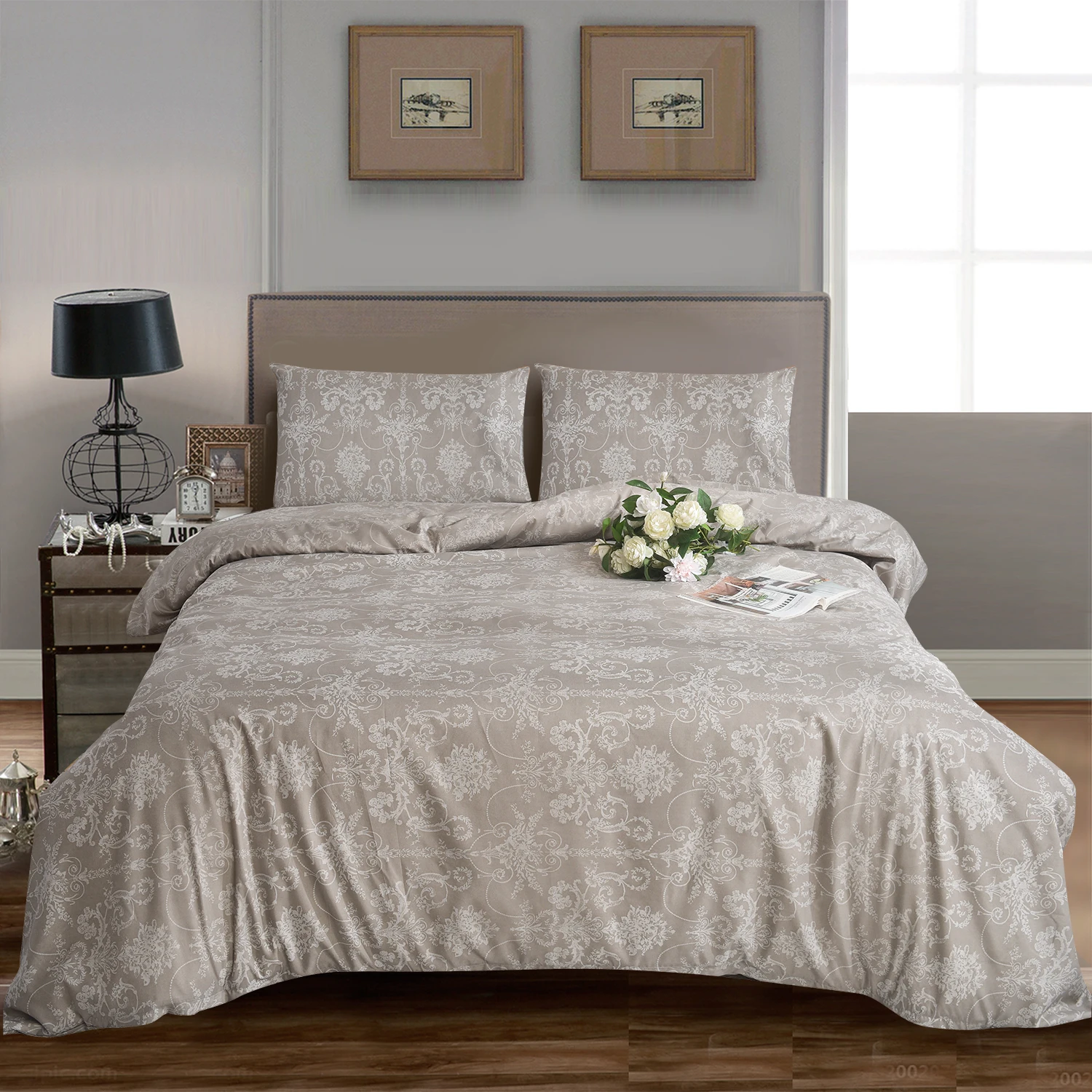 Low Priced Factory 100% Cotton Printed Bedding Set Bed Sheets And Down Duvet Covers French Fabric Bed Sheets