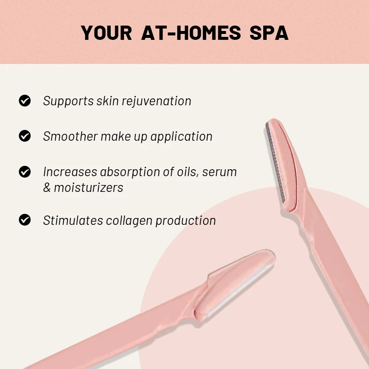 Face Knife Eyebrow Shaver Facial Hair Removal Dermaplane for Women Eyebrow Trimmer Dermaplaning Tool Eyebrow