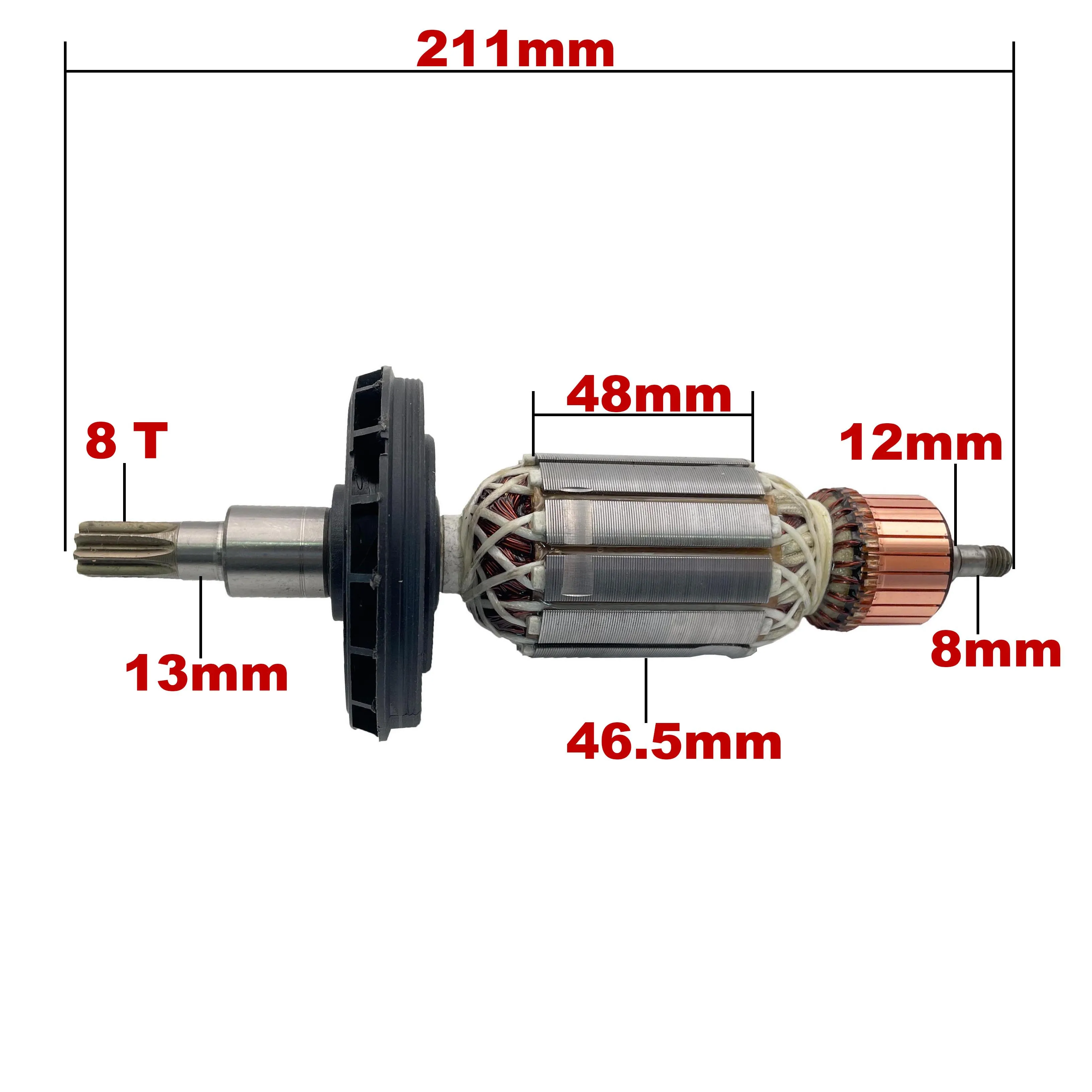 AC220V-240V Armature Rotor Anchor Replacement for Bosch Rotary Hammer GBH8-45DV GBH8-45D GSH7VC GSH9VC