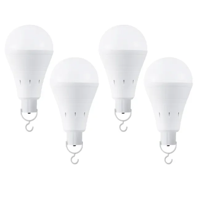 High Voltage 9W 12W LED Emergency Bulb 18650 Battery Pack Backup Lighting E26 E27 Hook Automatic Lamp Rechargeable Light Bulb